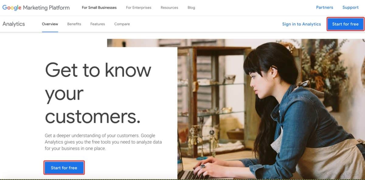 get google analytics