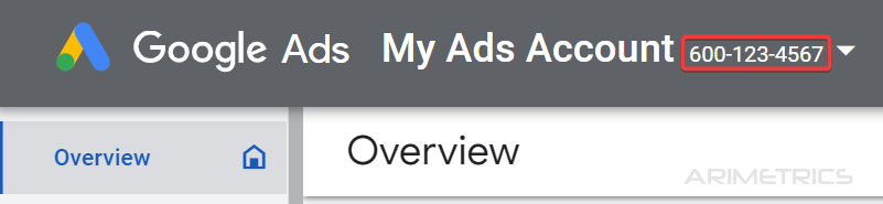 How to give access to a Google Ads account 3 google ads id