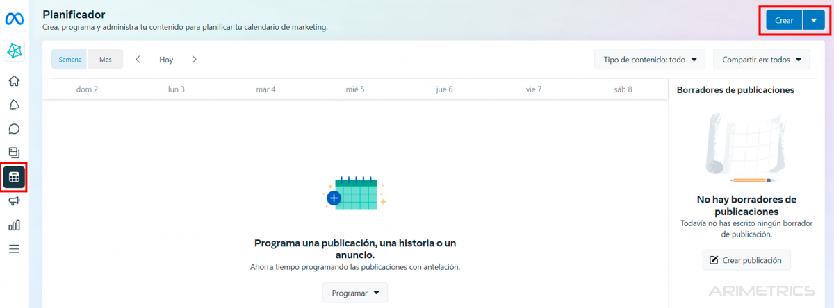 Cómo programar contenido en Meta Business Suite 2 programar contenido en Meta Business Suite