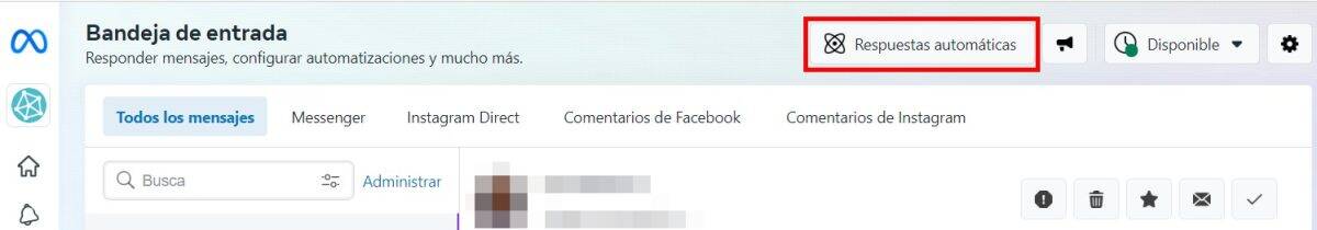 como configurar respuestas automaticas en meta 2
