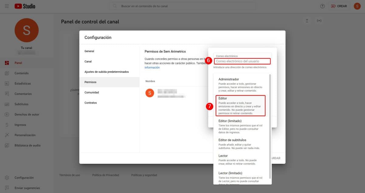 accesos youtube 3