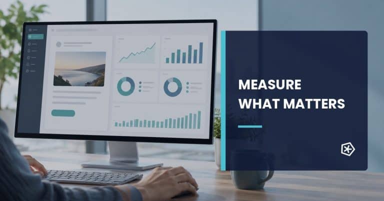 Digital dashboard showing essential email marketing campaign metrics