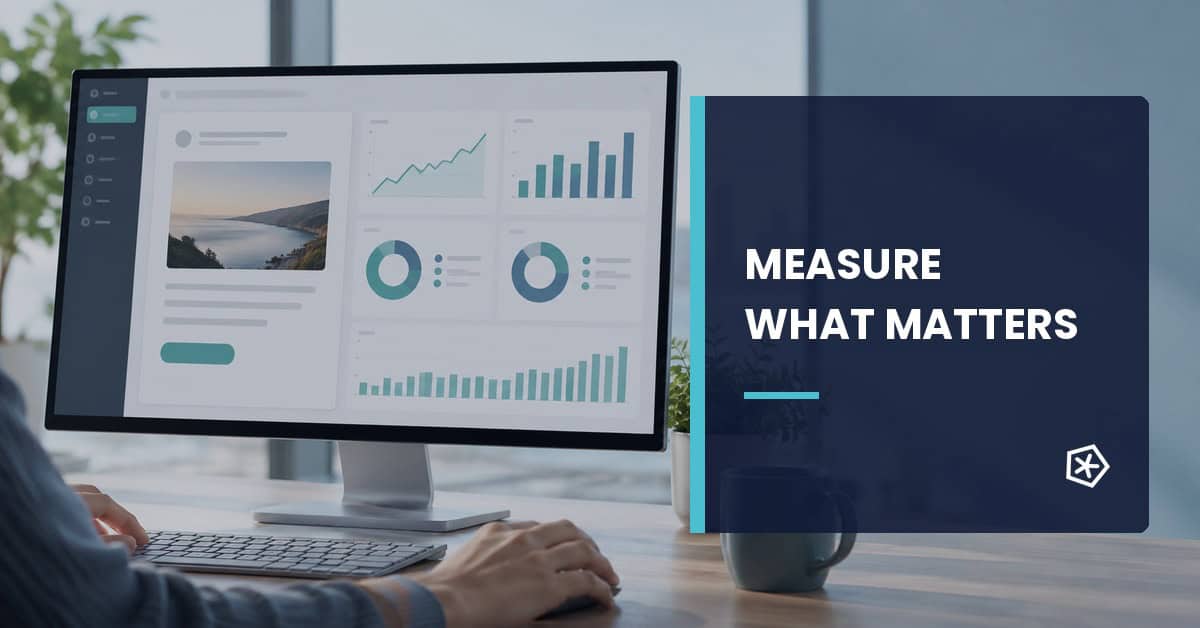 Digital dashboard showing essential email marketing campaign metrics