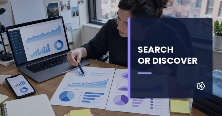Comparison between search advertising and audience discovery advertising