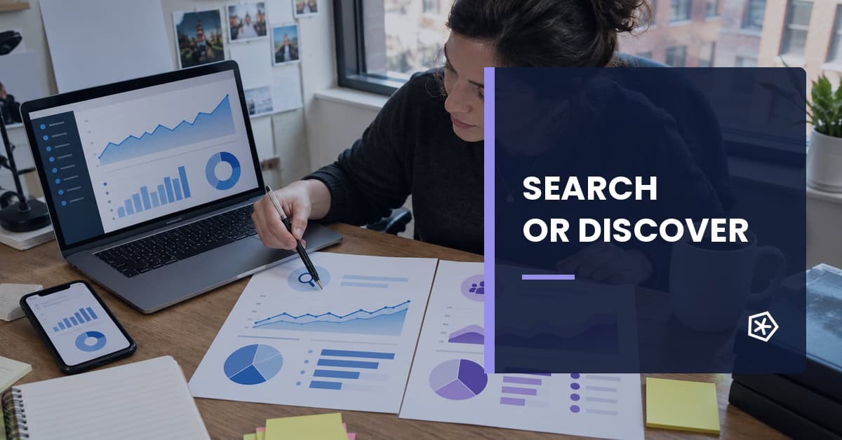 Comparison between search advertising and audience discovery advertising