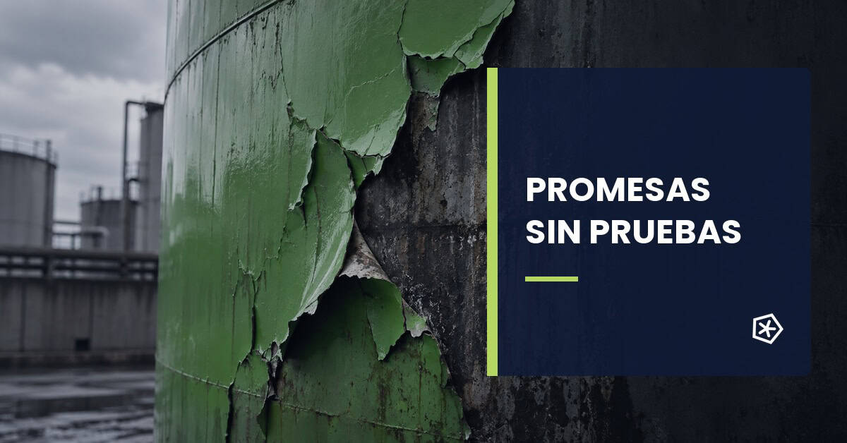 Greenwashing y social washing representados por una apariencia verde que oculta una realidad dañina