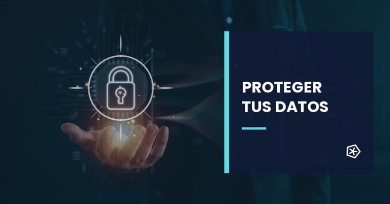 Candado digital que representa la protección de datos y la privacidad online