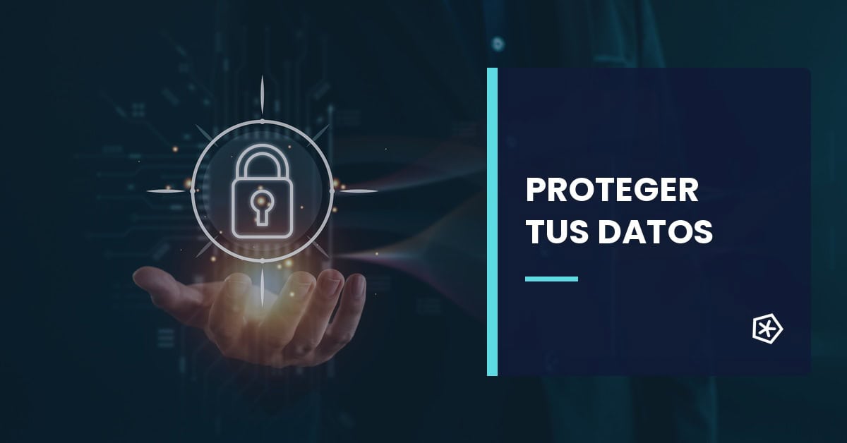 Candado digital que representa la protección de datos y la privacidad online
