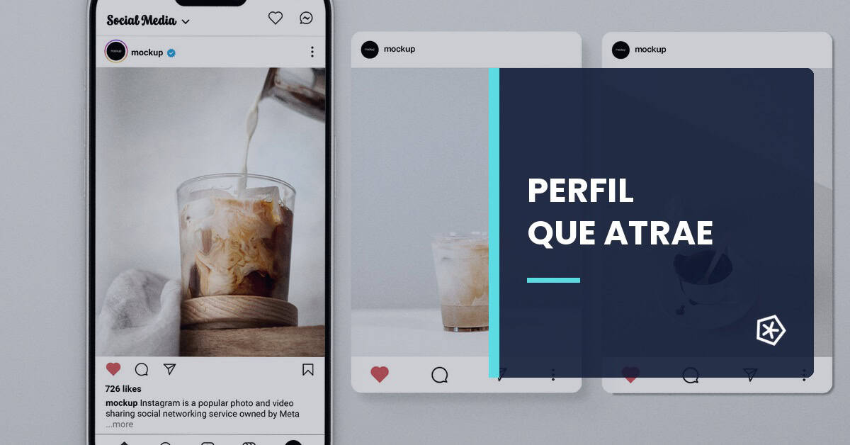 Cuenta de Instagram visualmente atractiva con un perfil que capta atención