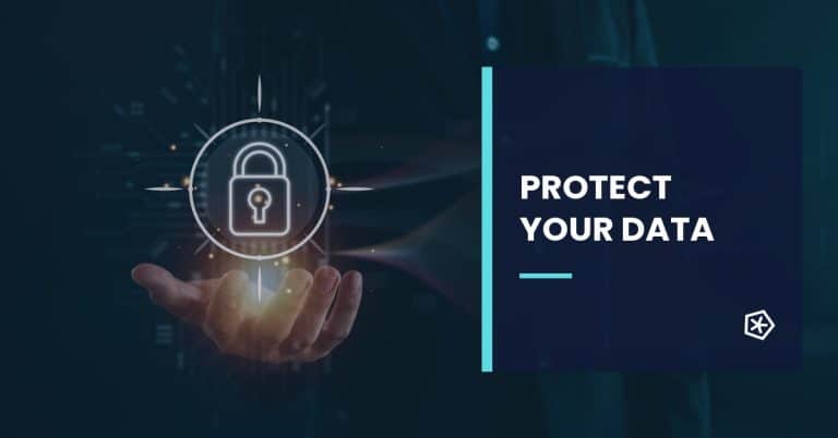 Digital lock representing online data protection and privacy