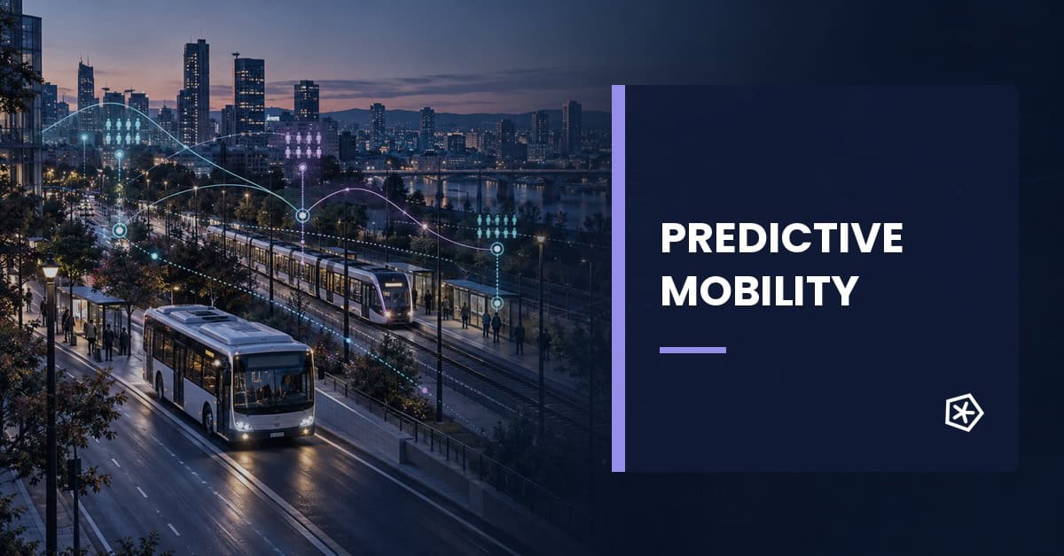 Urban public transport network with predictive data visualization