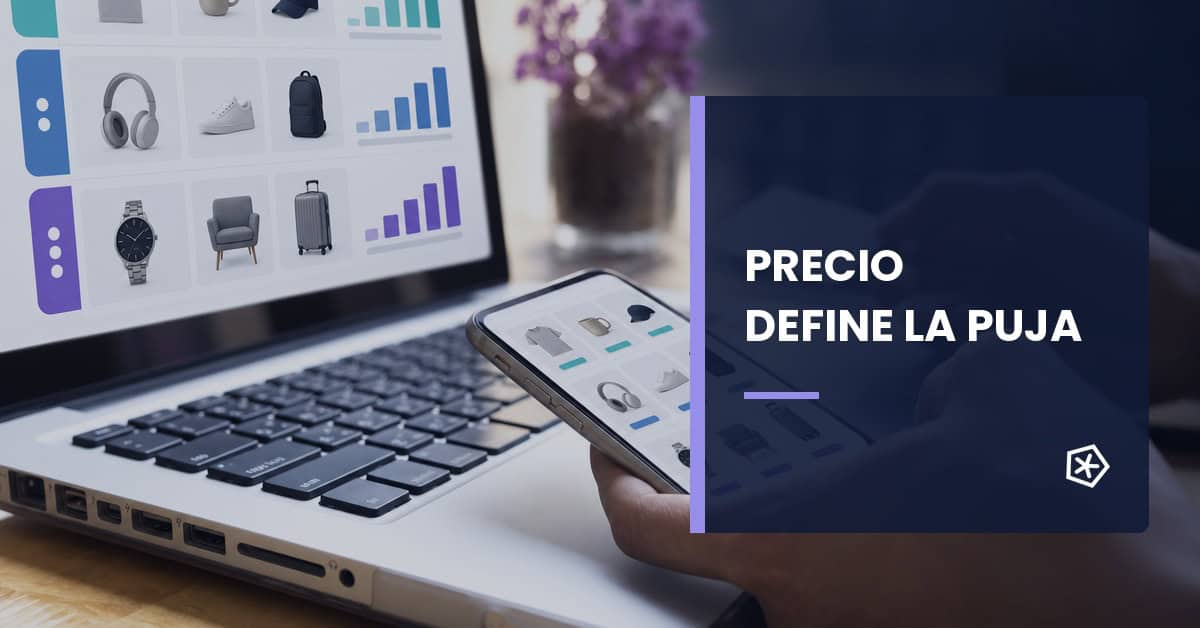Productos de Google Shopping segmentados por rangos de precio para ajustar las pujas