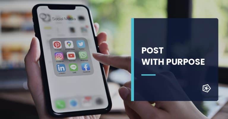 Defining a clear social media purpose before publishing content