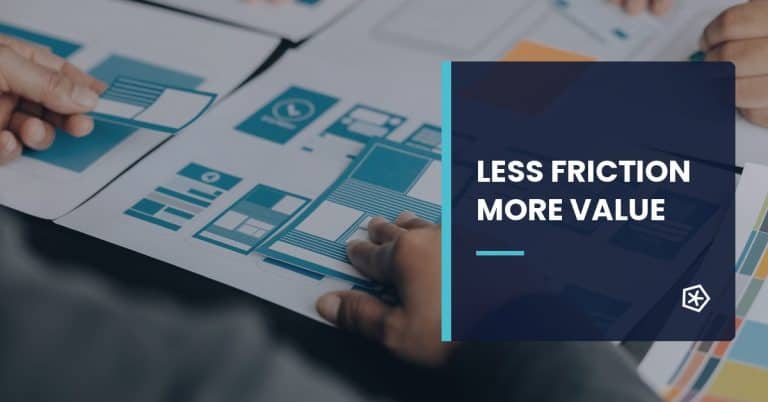 UX and UI design for optimizing user experience with less friction